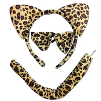 3 Piece Set Animal Costume Dress Up Party Bow Tie Tail Ears Book Week Cosplay