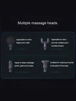 4 Speed Massage Gun 4 Heads Muscle Massage Chargeable Handheld Deep Tissue