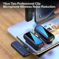 Hridz SX6 2in1 Portable Wireless Microphone For fast connection 2.4g Dual Microphone for Vlog Singing Teaching Recording
