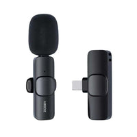 Hridz K9 Wireless Rechargeable 1 in 1 Microphone For Lightning Port Devices Recording Interview