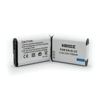 HRIDZ EN-EL23 Battery & Charger Set For Nikon Coolpix B700 S810c P600 P610S