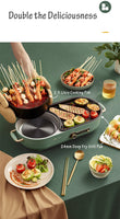BEAR Multi-functional 2-in-1 Cooking Hot Pot And Griddle Barbecue Machine DKL-C15L1