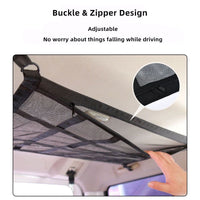 Universal Car Ceiling Storage Bag Cargo Roof Top Net Mesh Pocket Pouch 70x50cm