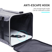 Ondoing Foldable Pet Carrier Bag Cat Dog Soft Crate Cage Kennel Tent Travel Portable Car