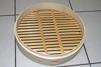 11 Inch Brand New Bamboo Steamer Set - 2 Steamer Baskets With 1 Lid