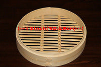 12 Inch Brand New Bamboo Steamer Set-2 Steamer Baskets With 1 Lid