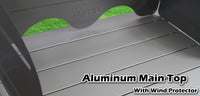 Deluxe Aluminium Foldable Camping Kitchen Picnic Cupboard Bench Table Windshield