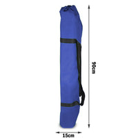 Camping Bed Folding Stretcher Light Weight w/ Carry Bag Camp Portable - blue