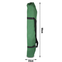 Camping Bed Folding Stretcher Light Weight w/ Carry Bag Camp Portable - green