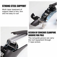 105cm Universal Car Roof Racks Carrier Adjustable Cross Bars Aluminium Alloy Lockable