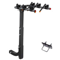 3 Bike Rack Bicycle Car Rear Carrier 2" Steel Foldable Steel Hitch Mount Towbar