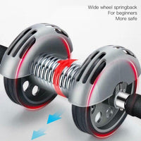 Exercise Wheel Double AB Roller Abs Abdominal Workout Fitness Gym with Knee Pad