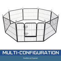 Extra Heavy Duty 8 Panel Pet Playpen Dog Cage Puppy Exercise Crate Enclosure Rabbit Fence