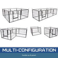 Extra Heavy Duty 8 Panel Pet Playpen Dog Cage Puppy Exercise Crate Enclosure Rabbit Fence