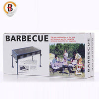 Portable Outdoor Mangal BBQ Grill Charcoal Shish Kebab Shashly Picnic Camping