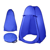 Pop Up  Portable Privacy Shower room Tent &20L Outdoor Camping Water Bag Camp Set - blue