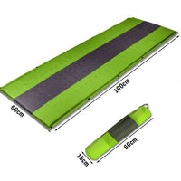 Self Inflating Mattress Sleeping Pad Mat Air Bed Camping Camp Hiking Joinable - green