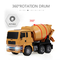 1/18 RC Engineering Construction Concrete Cement Mixer Truck Remote Control Toy Kids Gift