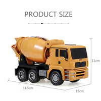 1/18 RC Engineering Construction Concrete Cement Mixer Truck Remote Control Toy Kids Gift