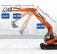 1/14 15CH RC Alloy Long Arm Excavator Construction Engineering Vehicle Toy