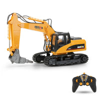 1/14 16CH RC Broken Drill Drilling Excavator Construction Vehicle Toy Gift