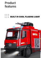 1:14 RC Fire Truck Toy Car Water Cannon Gun Construction Kids Toy