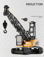 RC CRANE 1:14 2.4Ghz Construction Tower Excavator Truck Toy Kids Boys Gift