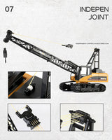 RC CRANE 1:14 2.4Ghz Construction Tower Excavator Truck Toy Kids Boys Gift