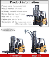 1/10 RC 8CH ForkLift Excavator Industrial Construction Engineering Vehicle Truck Kids Adult Toys alloy