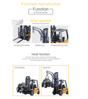 1/10 RC 8CH ForkLift Excavator Industrial Construction Engineering Vehicle Truck Kids Adult Toys alloy