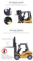 1/10 RC 8CH ForkLift Excavator Industrial Construction Engineering Vehicle Truck Kids Adult Toys alloy