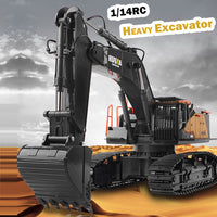 1/14 22CH RC Alloy Excavator Construction Engineering Vehicle Toy Gift