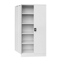 Two-Door Shelf Office Gym Filing Storage Locker Cabinet Safe