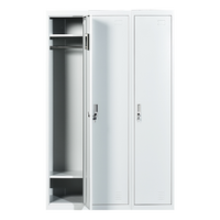 Three-Door Side by Side Office Gym Shed Storage Locker