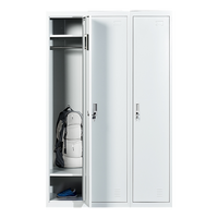 Three-Door Side by Side Office Gym Shed Storage Locker