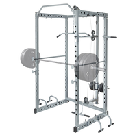 Power Rack Squat Cage Stands w Lat Pulldown Home Gym