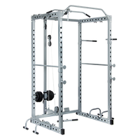 Power Rack Squat Cage Stands w Lat Pulldown Home Gym