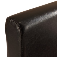 Single PU Leather Bed Frame Black