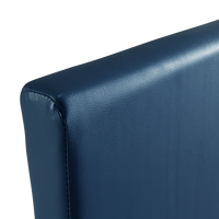 Single PU Leather Bed Frame Blue