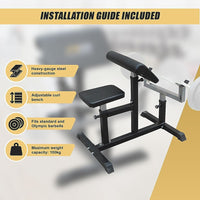Preacher Curl Bench – Commercial Weight Bench for Bicep and Arm Workouts