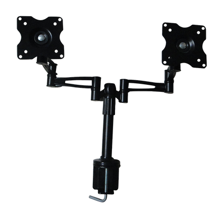 Two-Screen 10-25" Desk Monitor TV Plasma LED LCD Work Mount