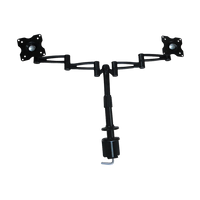 Two-Screen 10-25" Desk Monitor TV Plasma LED LCD Work Mount