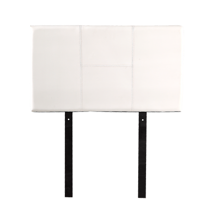PU Leather Single Bed Headboard Bedhead - White
