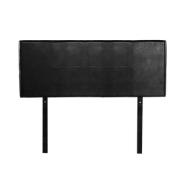 PU Leather Double Bed Headboard Bedhead - Black