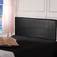 PU Leather Double Bed Headboard Bedhead - Black