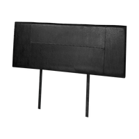 PU Leather Double Bed Headboard Bedhead - Black