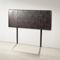 PU Leather Double Bed Headboard Bedhead - Brown