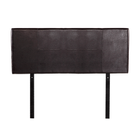 PU Leather Double Bed Headboard Bedhead - Brown
