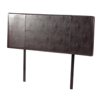 PU Leather Queen Bed Headboard Bedhead - Brown
