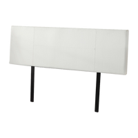 PU Leather King Bed Headboard Bedhead - White